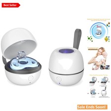 Compact UV-C Pacifier Holder with Magnetic Closure - Perfect for On-the-Go Care