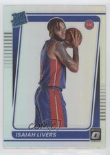 2021-22 Panini Donruss Optic Rated Rookie Holo Prizm Isaiah Livers #177 tj1