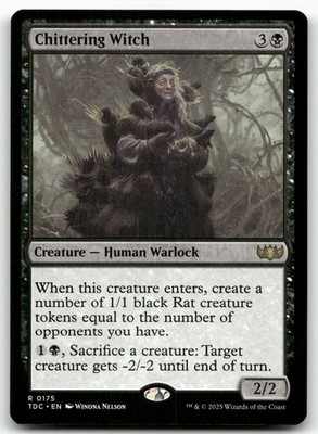 Chittering Witch #175 (NM) Tarkir Dragonstorm TDC Magic MTG