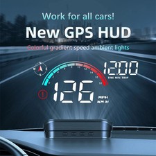 M22 Car HUD Head Up Display Universal Digital GPS Speedometer HD LCD Projection