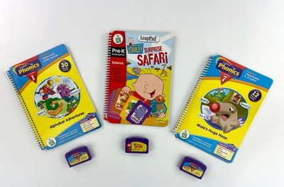 Leapfrog Leappad Learning System + 3 Books/Cartridges (Phonics 1 & 7, Science