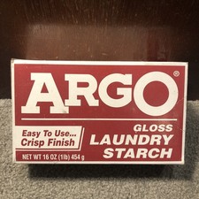 Exp 04/2013 - ARGO Gloss Laundry Starch Red, Removes Greasy Spots 16oz