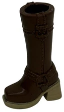 My Scene Back to School Barbie Doll Replacement Shoe Boot Brown Tan High Heel