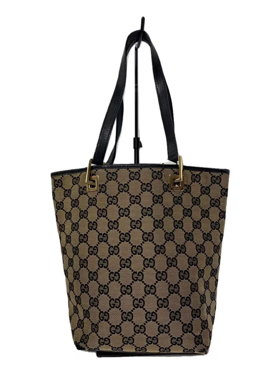 GUCCI Tote Bag_GG Canvas BEG All-over Pattern