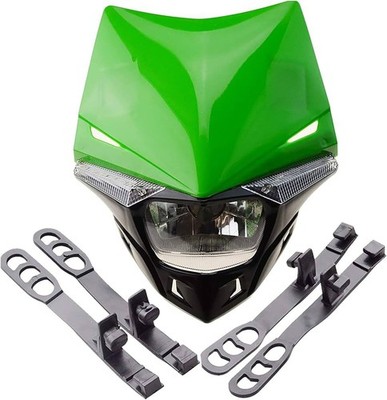 LED Scheinwerfer Hauptscheinwerfer Lampe Universal für KX KXF CR CRF Dirt Bike Motorrad