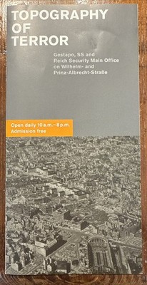Topography of Terror Berlin Germany Travel Brochure