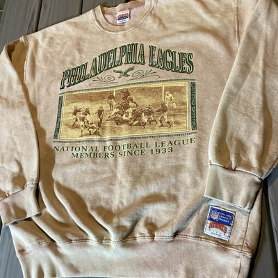 Vintage 90s Philadelphia Eagles Nutmeg Sweatshirt Size XL Classic
