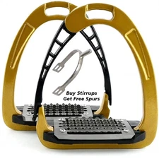 Quick Release Safety Stirrups Durable Iron Aluminum English Horse Stirrup 4.75''