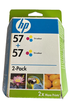 Original Original HP Doppelpack 57 + 57 Farben Tintenpatrone C9503AE