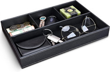 Svuotatasche in Pelle, Organizer per Cassetti Scrivania Da Ufficio Vassoio Porta