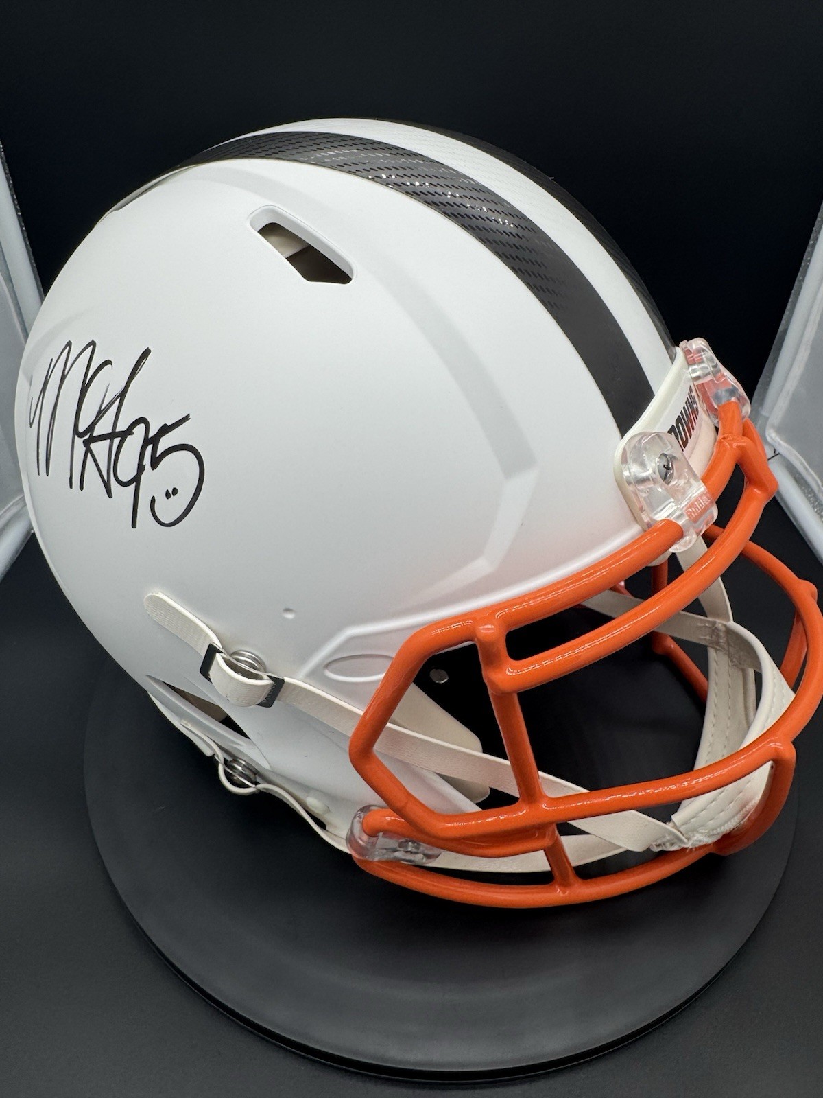 Myles Garrett Autographed Signed Cleveland Browns Full Suze Authentic Lunar Helmet 