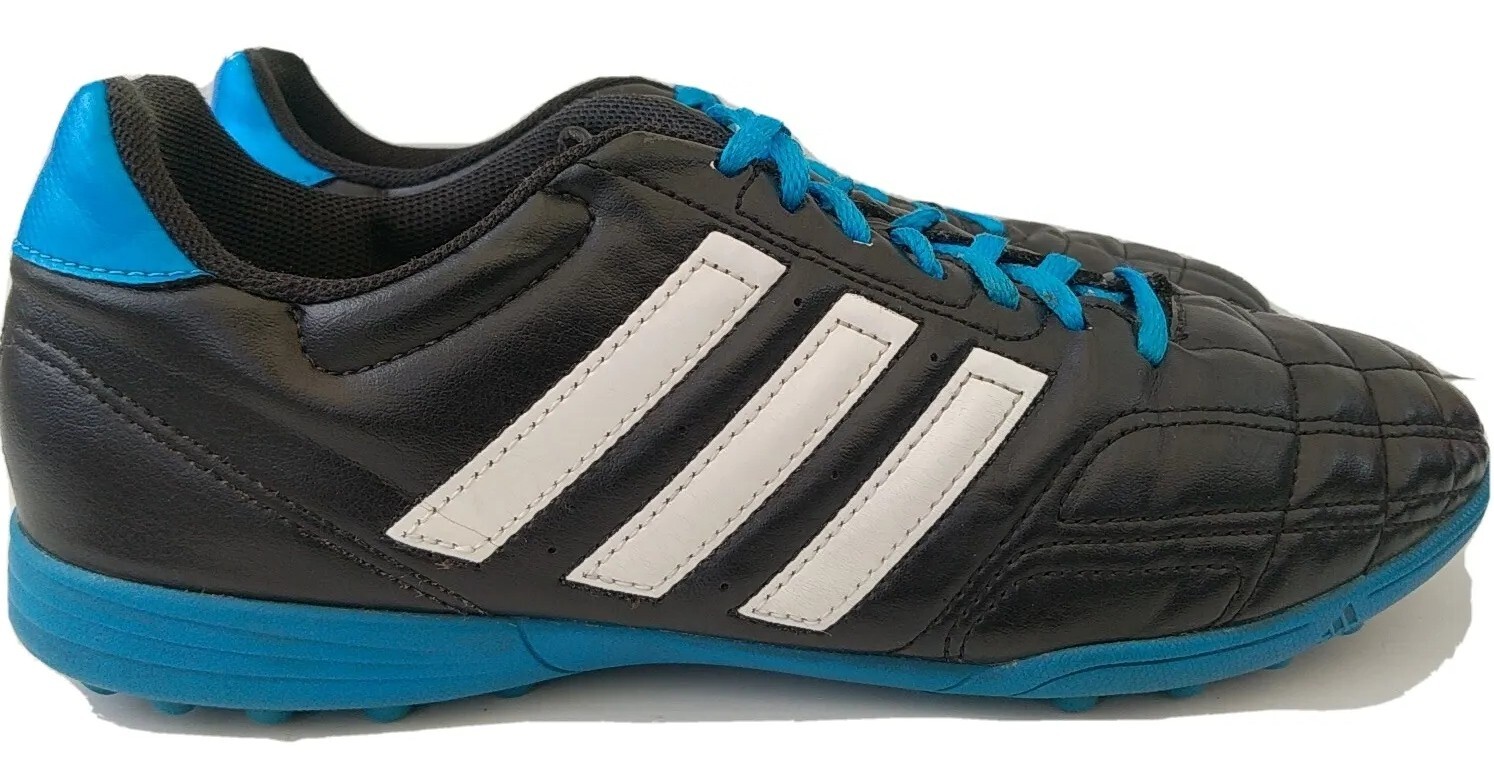 Adidas Goletto IV Black & Blue Astroturf Boots F33028 Size UK 11 EU 46