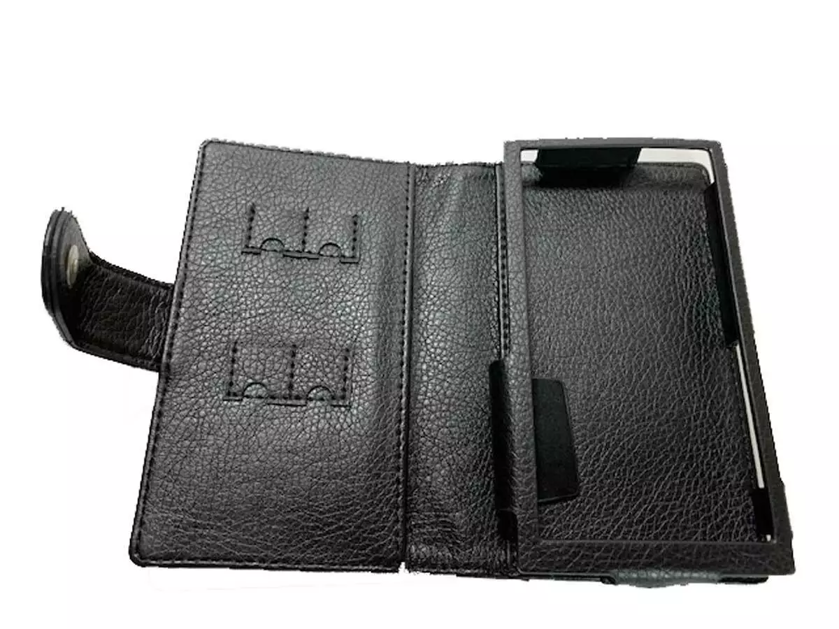 TUFF LUV Faux Leather Case Cover for Fiio M11 / M11 Pro - Black