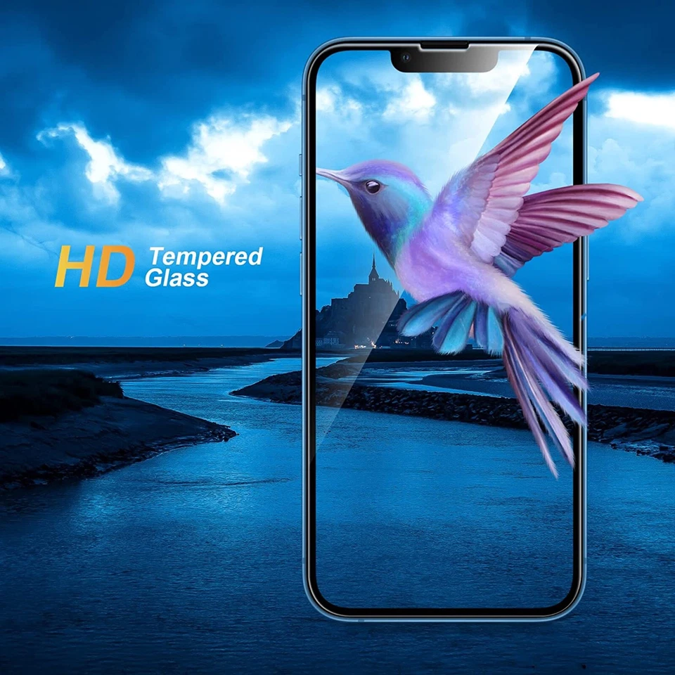 3X Tempered Glass Screen Protector For iPhone 16 15 14 13 12 11 Pro Max XR 6 7 8 - Image 4 of 4