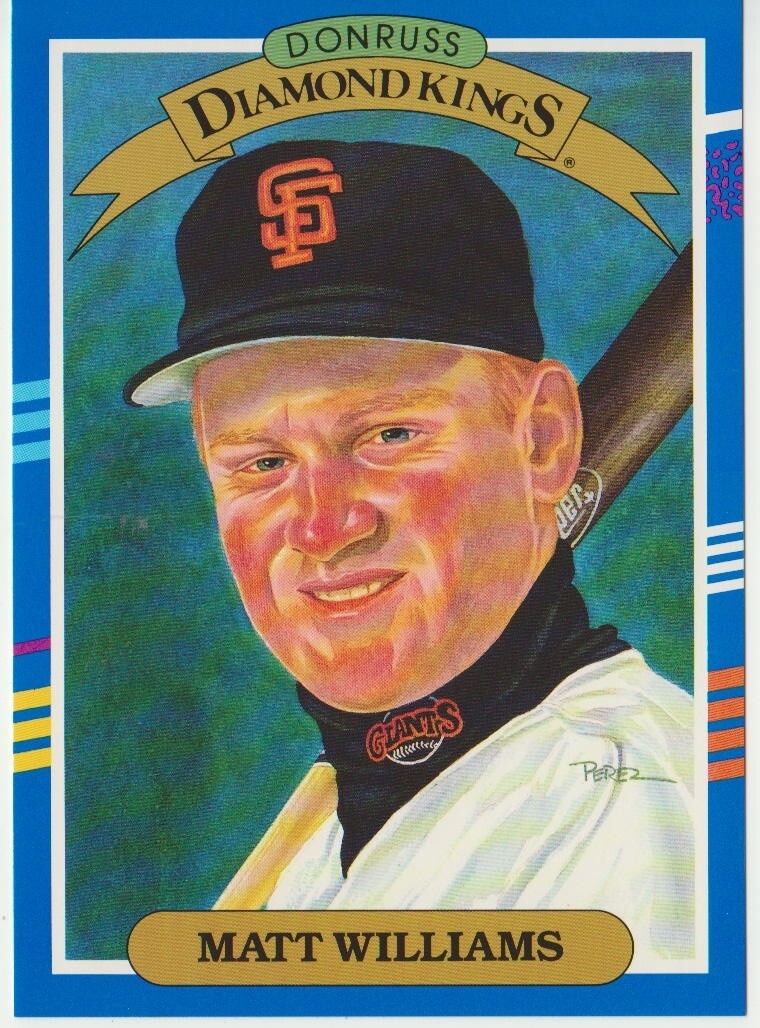 Matt Williams, 1991 Donruss Super Diamond Kings 5x7 #18, San Francisco Giants