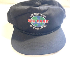 VINTAGE SNAP BACK HAT CAP - LUCCHETTI INC. AUTO RECYCLING WE CARE