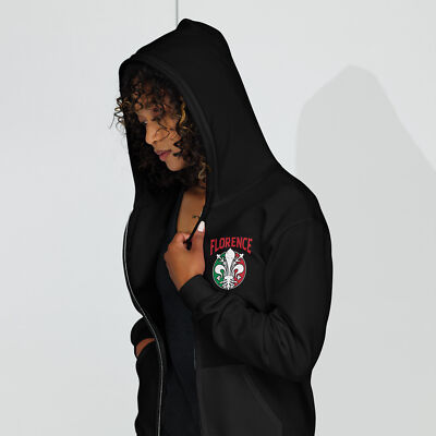 Unisex heavy blend zip hoodie Florence Giglio Fiorentino Floentine Lily Florence