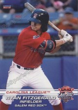 2019 Carolina League All Star WN Ryan Fitzgerald RC Rookie Boston Red Sox