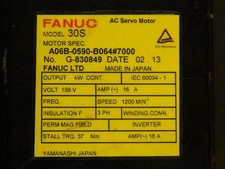 FANUC AC SERVO MOTOR A06B-0590-B064 7000 W/ 90 DAY WARRANTY