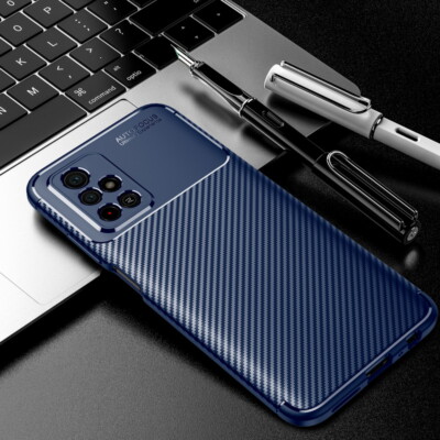 For Xiaomi Redmi Note 11 10 9 Pro Mi 11 10T Fiber Ultra Thin Silicone Case Cover