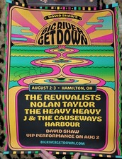 The Revivalists David Shaw Big River Get Down 2024 Signed Poster Mint Condition 