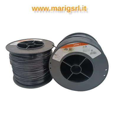 Filo quadrato nylon STIHL nero bobina mm〼 3,3 x 228 metri per decespugliatore
