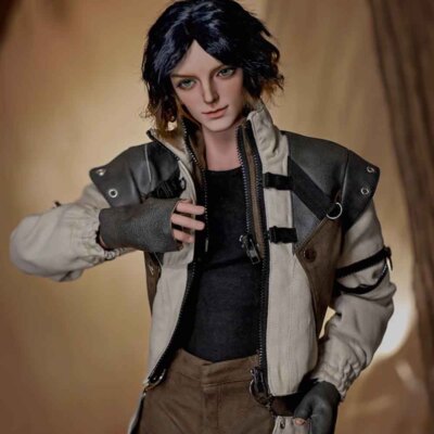 Bare Doll 1/3 BJD Doll SD Handsome Male Smile Uncle Resin Joint Ball Handmade