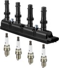 1 Ignition Coil Pack UF669 and 4 Spark Plugs For 2011-2015 Chevy Cruze 1.4L L4