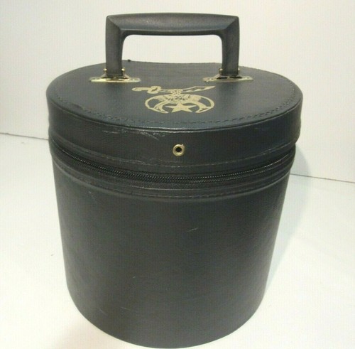 Fez Hat Case BLACK Zippered Box With 