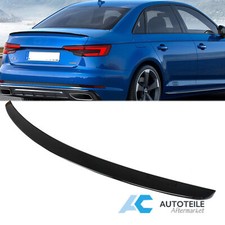 Heckspoiler Heckflügel KofferraumLippe für Audi A4 S4 B9 Lakiert Schwarz