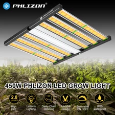 Phlizon fd4500 Grow Lights w/ Samsung LED Full Spectrum Dimmable for Hydroponic