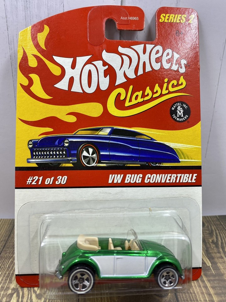 1:64 Scale Car Hot Wheels Classic Series 2 VW Bug Convertible