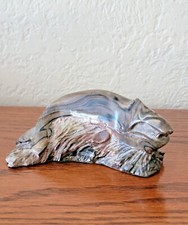 Vintage Thorn Arts Signed Carved Whale Figurine