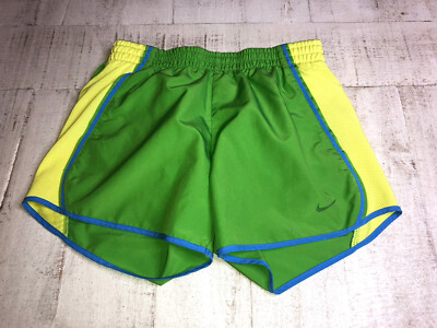 Nike Dri Fit Tempo Women's Shorts Size XS Green With A Small Pic