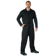 Rothco Black  Coveralls Work Wear Lightweight Large 10485-L