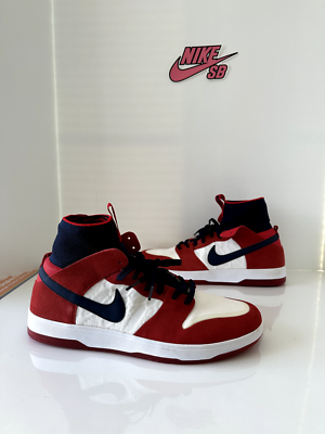 ・NIKEスニーカー　（27㎝） DUNK MIDタイプ（ネイビー・赤・白ドット） NIKE SB DUNK HIGH ELITE (SIZE 12) (917567-641) (RED/NAVY/WHITE