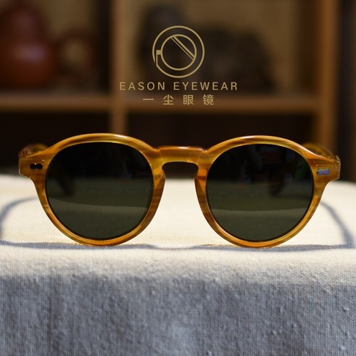 Retro green polarized sunglasses johnny 