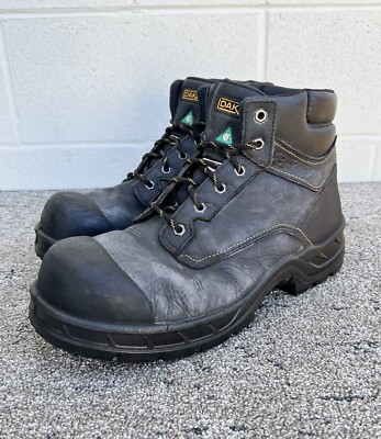 Dakota 6” Work Boots 6877 Steel Toe & Plate Insulated Black