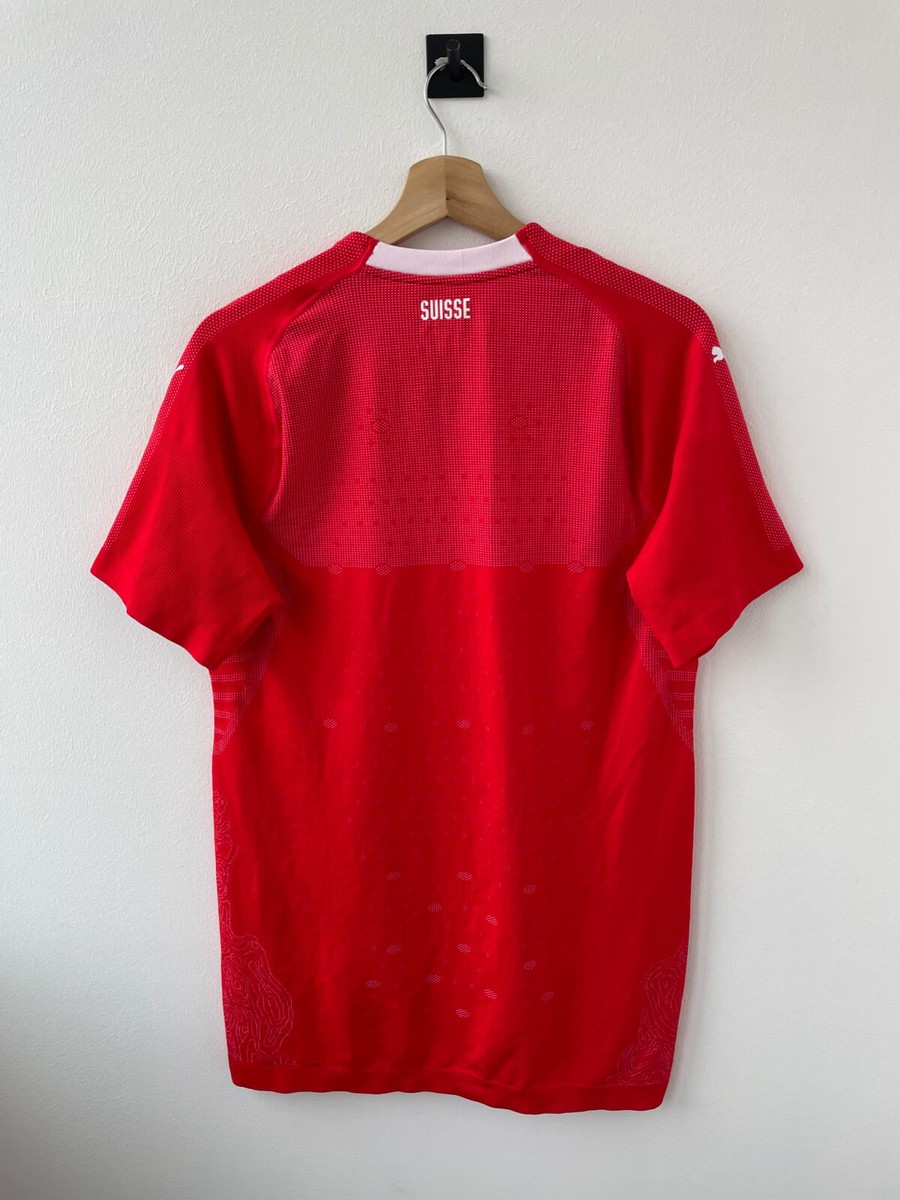 PLAYER ISSUE SWITZERLAND 2018 HOME FOOTBALL SHIRT JERSEY CAMISETA