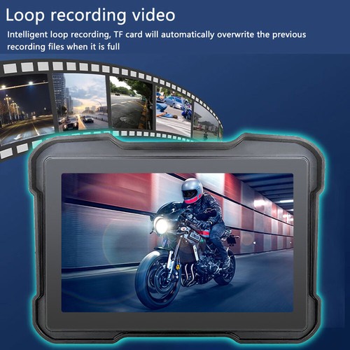 5"Touch Screen Motorcycle Wireless CarPlay Portable Navigator Dash Cam DVR TPMS - Imagen 6 de 10