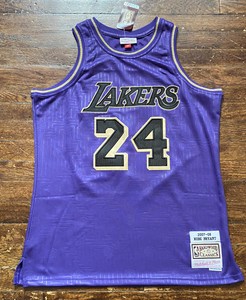 Kobe Bryant Los Angeles Lakers Jersey Large 2007 Black Mamba Edition Size Large Ebay