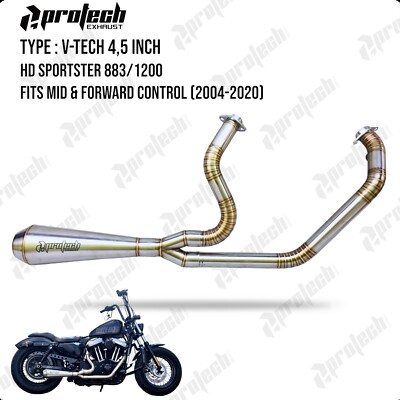 2-1 Exhaust Pipe HARLEY DAVIDSON SPORTSTER 883 1200 Forty Eight