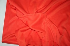 70 DENIER INTERLOCK FABRIC 2 WAY STRETCH POLYESTER BRIGHT ORANGE 58 x 60