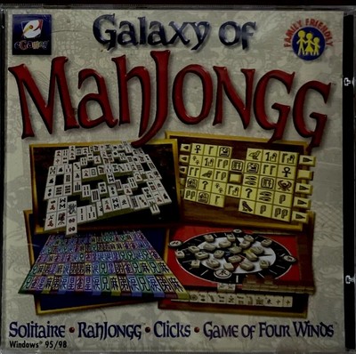 Galaxy of MahJongg (PC, 1995) Windows 95 & 98 - Vintage PC Game - Good Condition