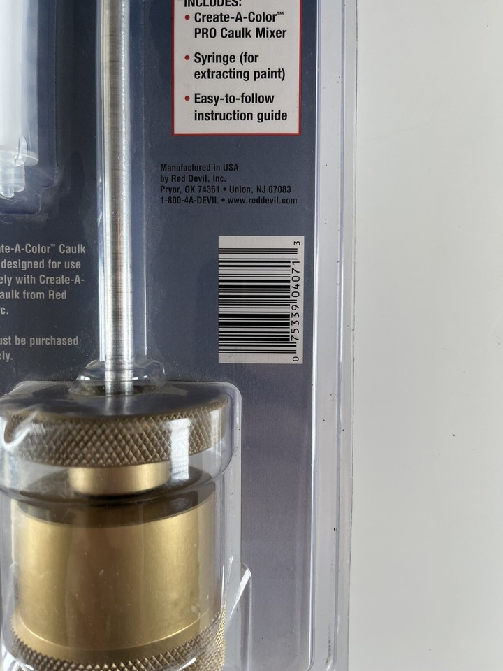 Create A Color Pro New In Package Diecast Aluminum Pro Caulk Mixer L