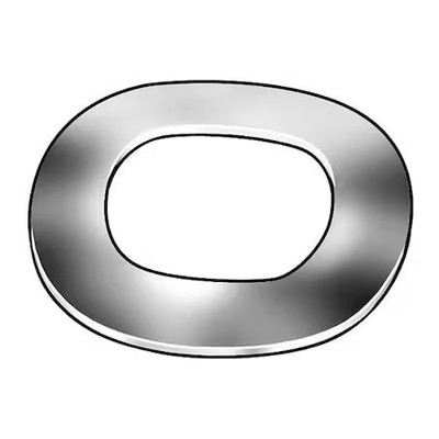 Wave Washer, Fits Bolt Size 5/8 In Spring Steel, Plain Finish, 50 Pk,