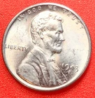 1943-S Lincoln Wheat Cent Penny GEM BU From an Original Bank Roll