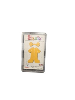 Sizzix Original Medium Yellow Die Cutter Doll Bedtime Bear 38-0111 With Case