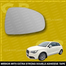 For Audi A1 wing mirror glass 10-18 Right Driver side Spherical