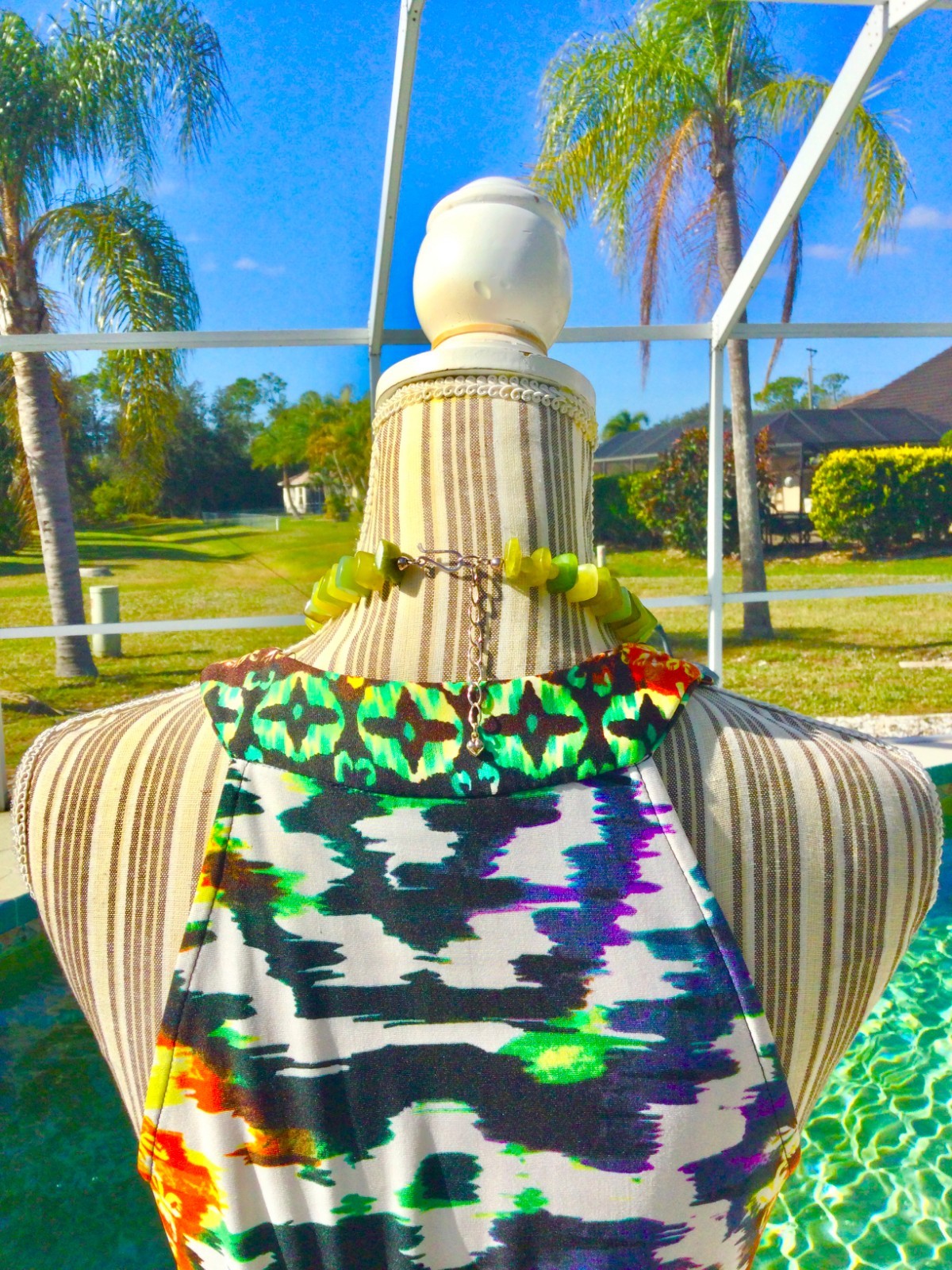 ROZ ALI Bright Multi-Colored  DRAMATIC Design/ Be… - image 5